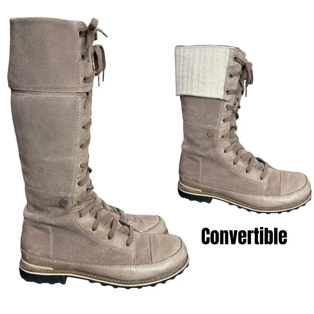 The North Face Size 8.5 Tall Snow Boots Convertible Suede Insulated Snowtropolis